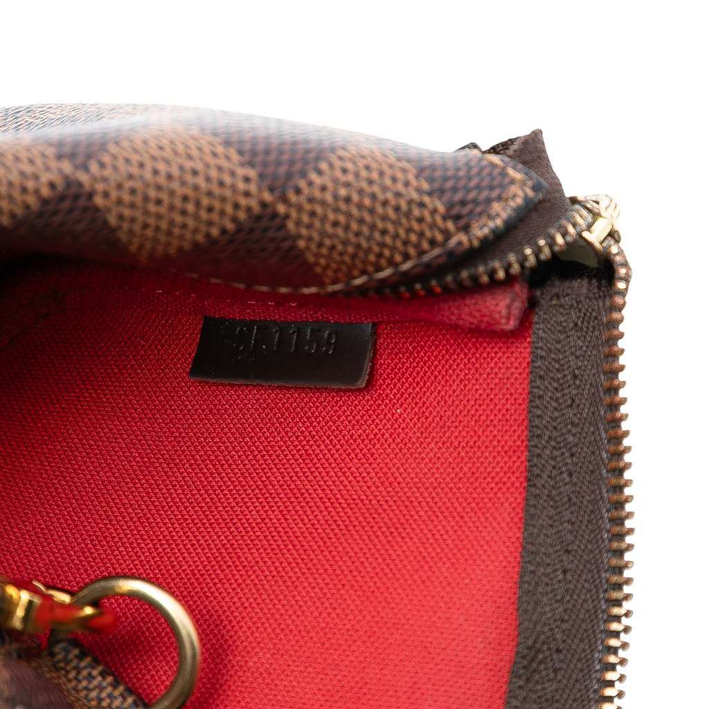 Louis Vuitton Damier Ebene Mini Pochette Accessoires Brown Very good - Box View