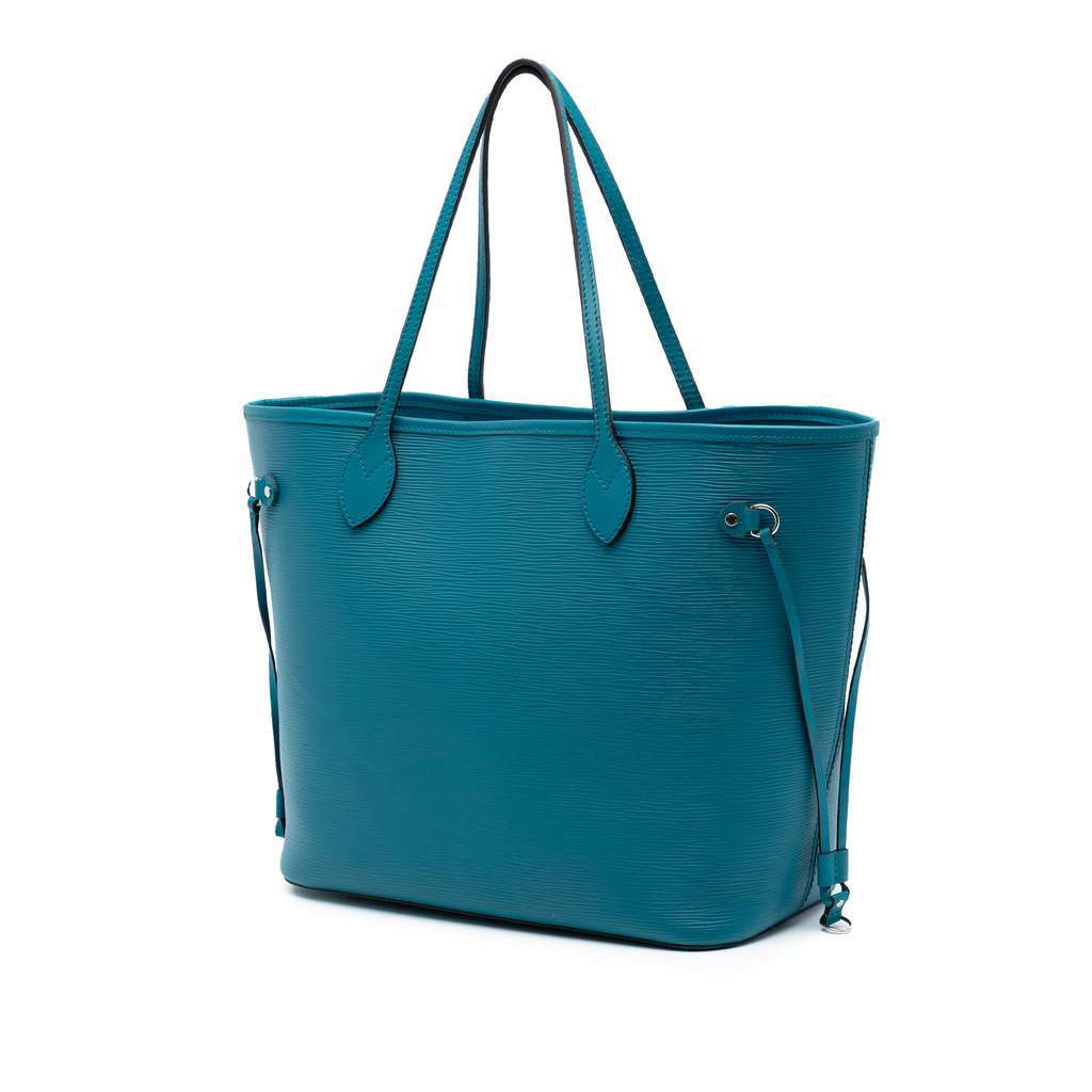 Louis Vuitton Epi Neverfull MM Blue Leather Very good condition - Back View