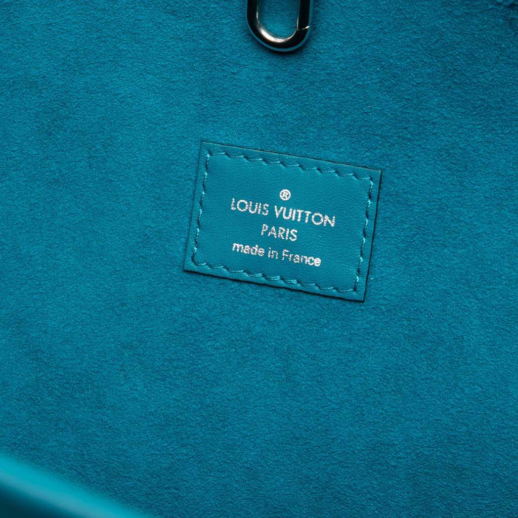 Louis Vuitton Epi Neverfull MM Blue Leather Very good condition - Box View