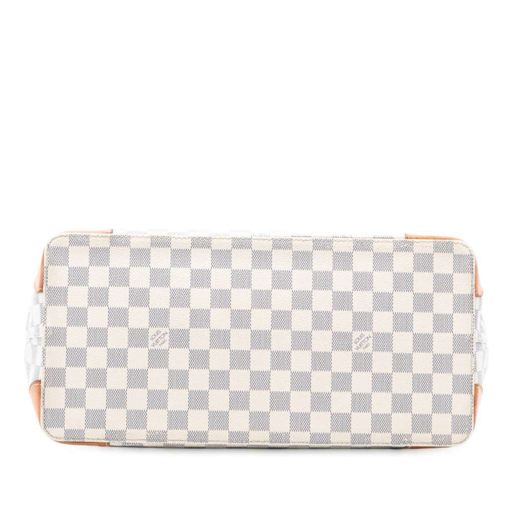 Louis Vuitton Damier Azur Hampstead MM White Good - Inside View