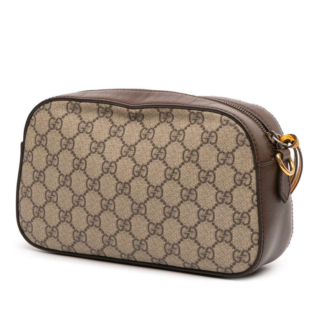Gucci GG Supreme Web Neo Vintage Crossbody Brown Canvas Good condition - Back View