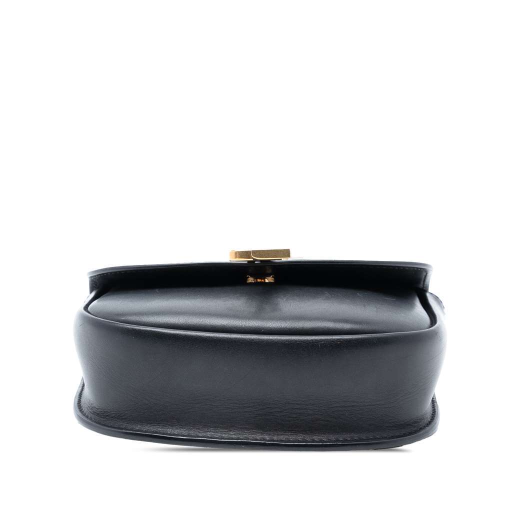 Saint Laurent Small Leather Monogram Kaia Crossbody Black Leather Very good - Inside View