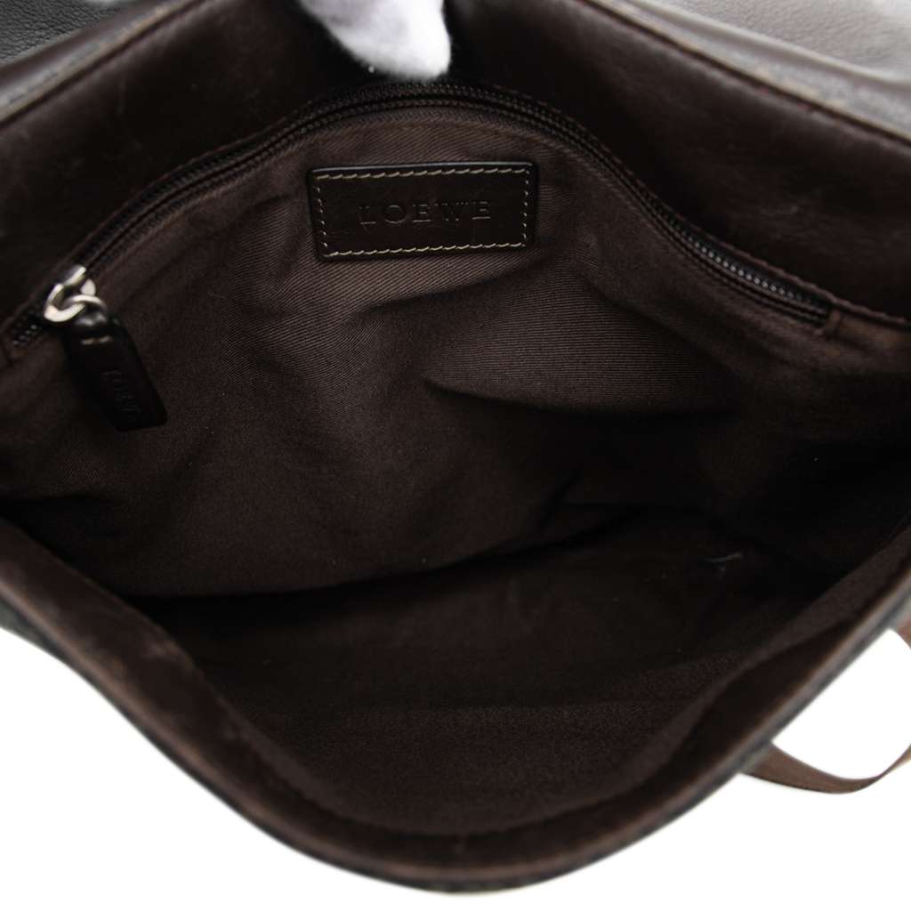 Loewe Anagram Coated Canvas Crossbody Brown Canvas Very good - Model View