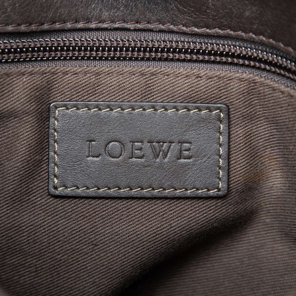 Loewe Anagram Coated Canvas Crossbody Brown Canvas Very good - Box View