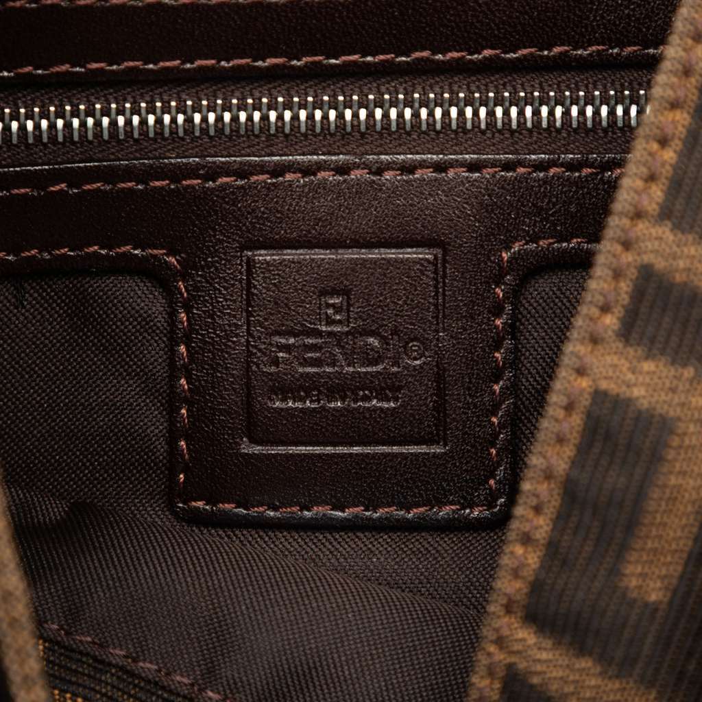 Fendi Zucca Canvas Shoulder Bag Brown Canvas Very good condition - Box View