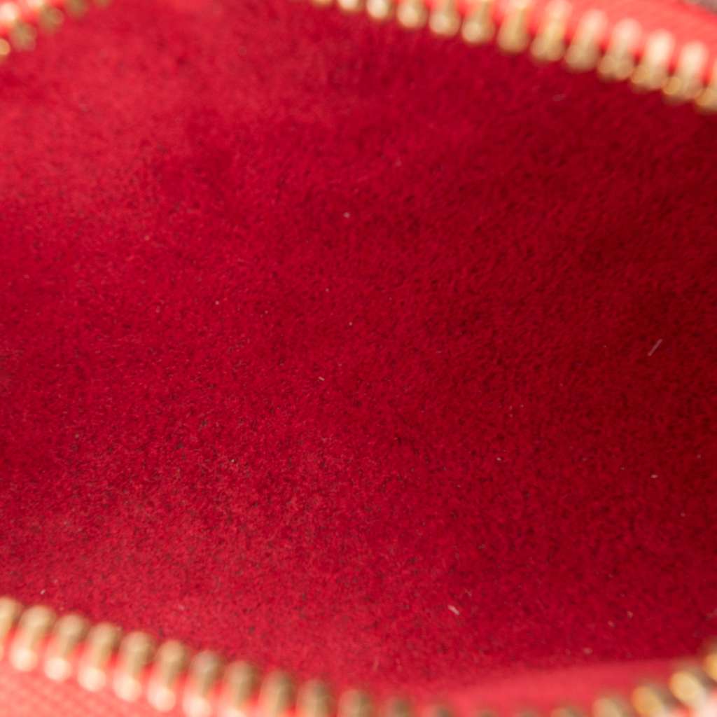 Louis Vuitton Epi Pochette Papillon Red Leather Good - Model View