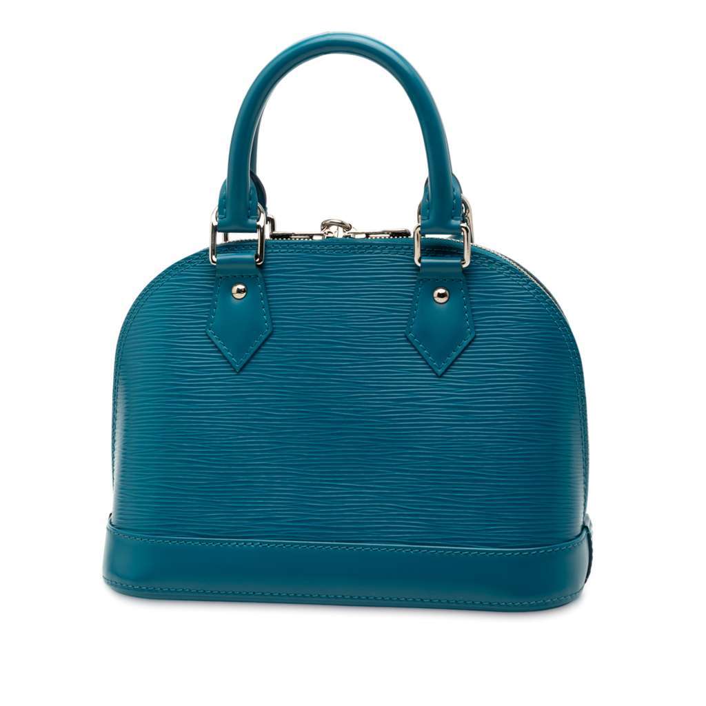 Louis Vuitton Epi Alma BB Blue Leather Good - Back View