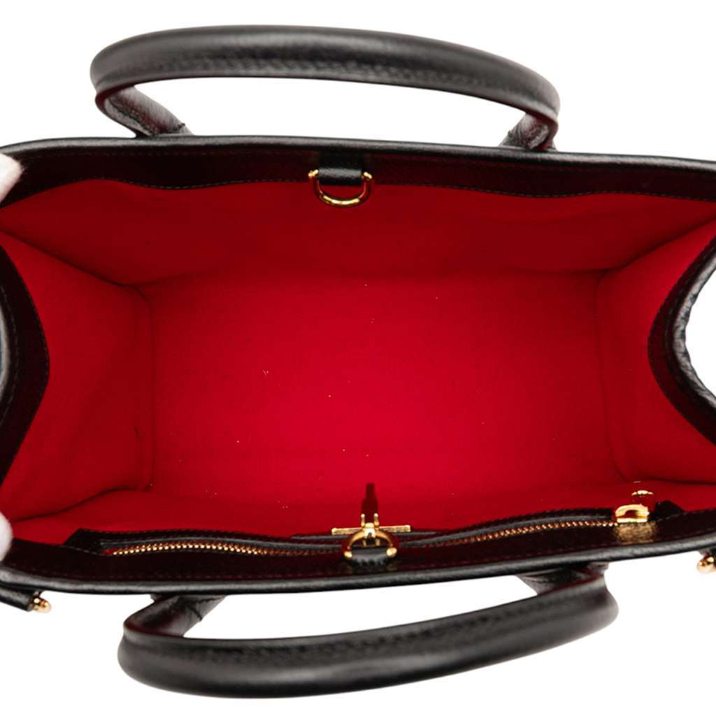 Gucci Felt 100 Centennial Satchel Red Wool Good - Model View