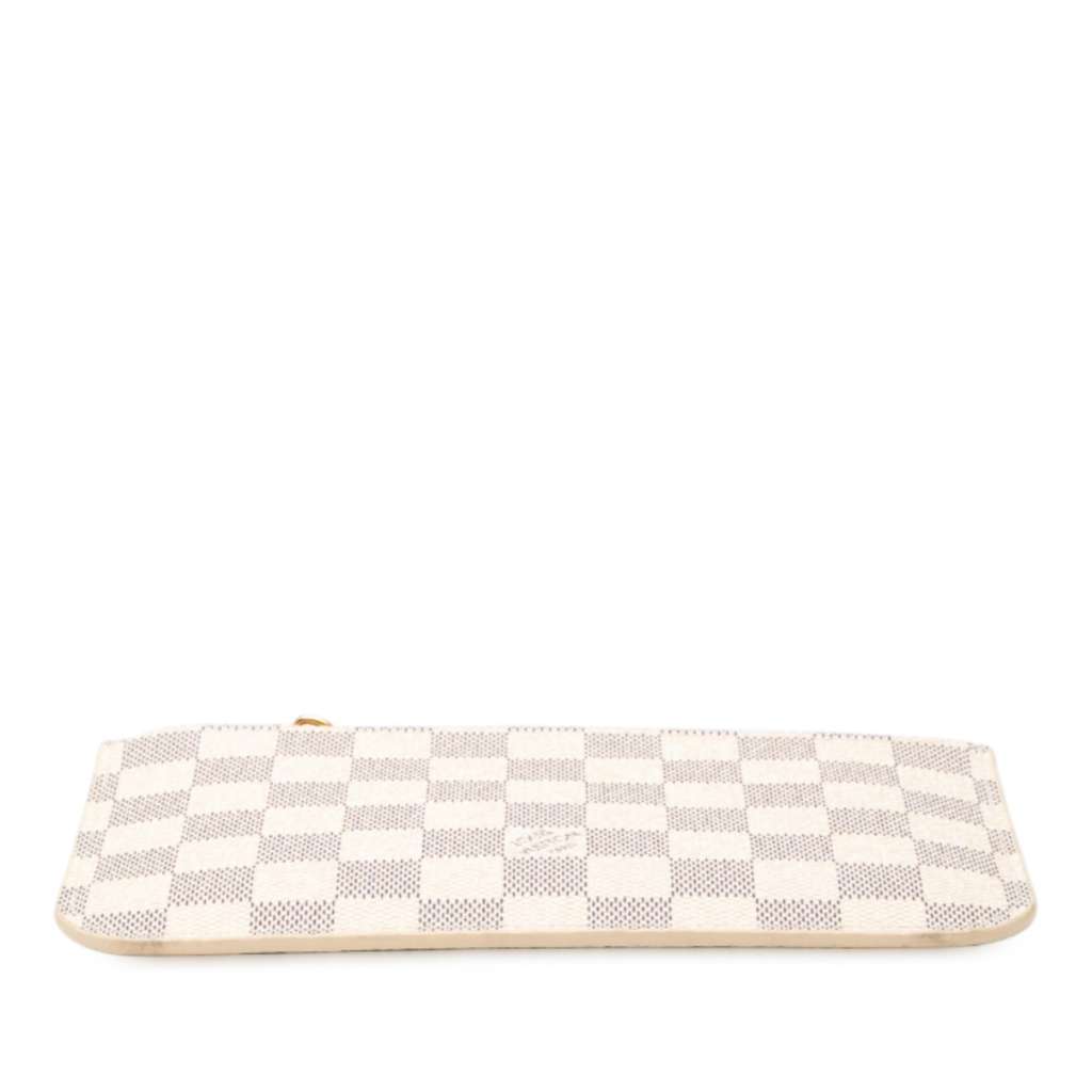 Louis Vuitton Damier Azur Neverfull Pouch PM White Good - Inside View