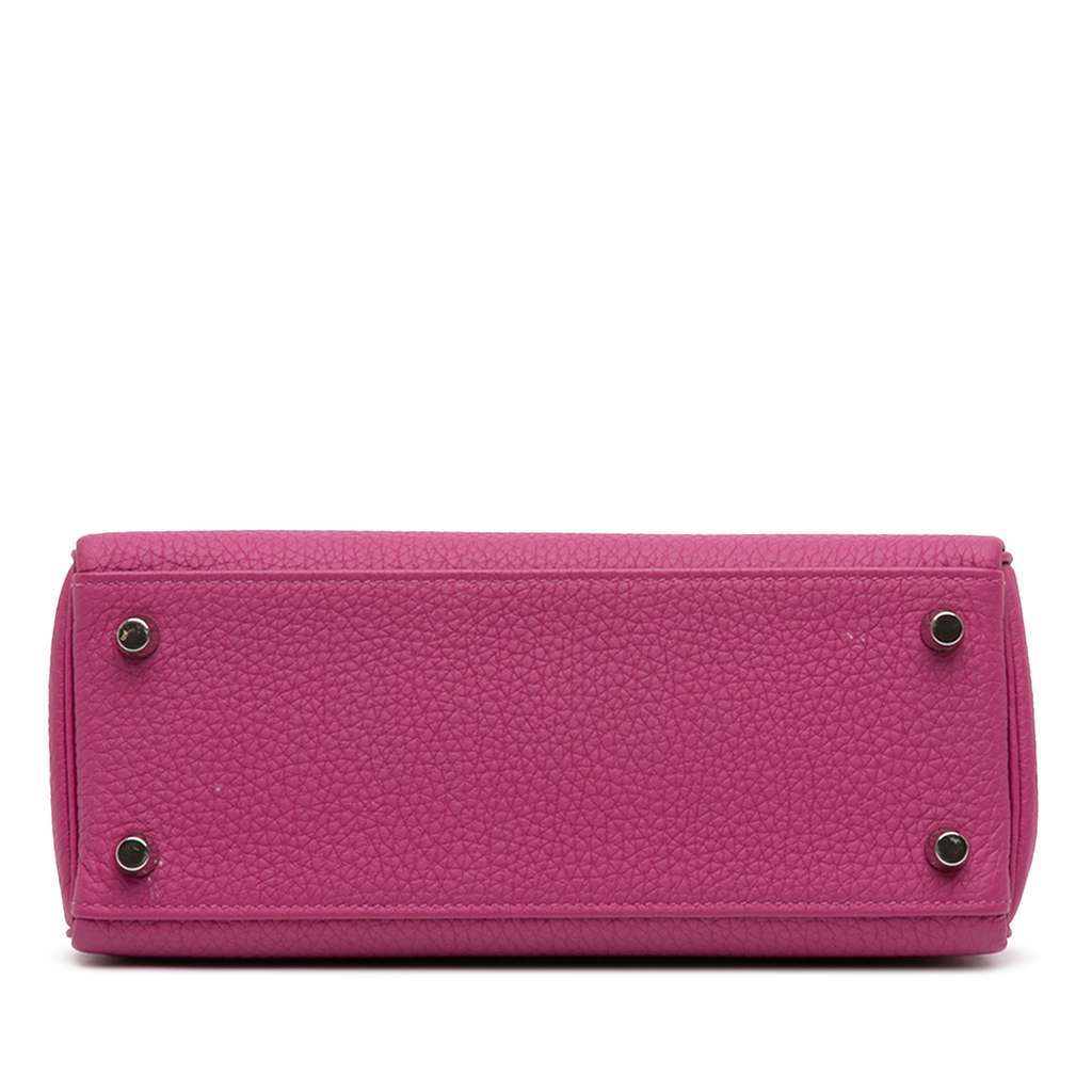 Hermès Togo Kelly II Retourne 25 Pink Leather Good condition - Inside View