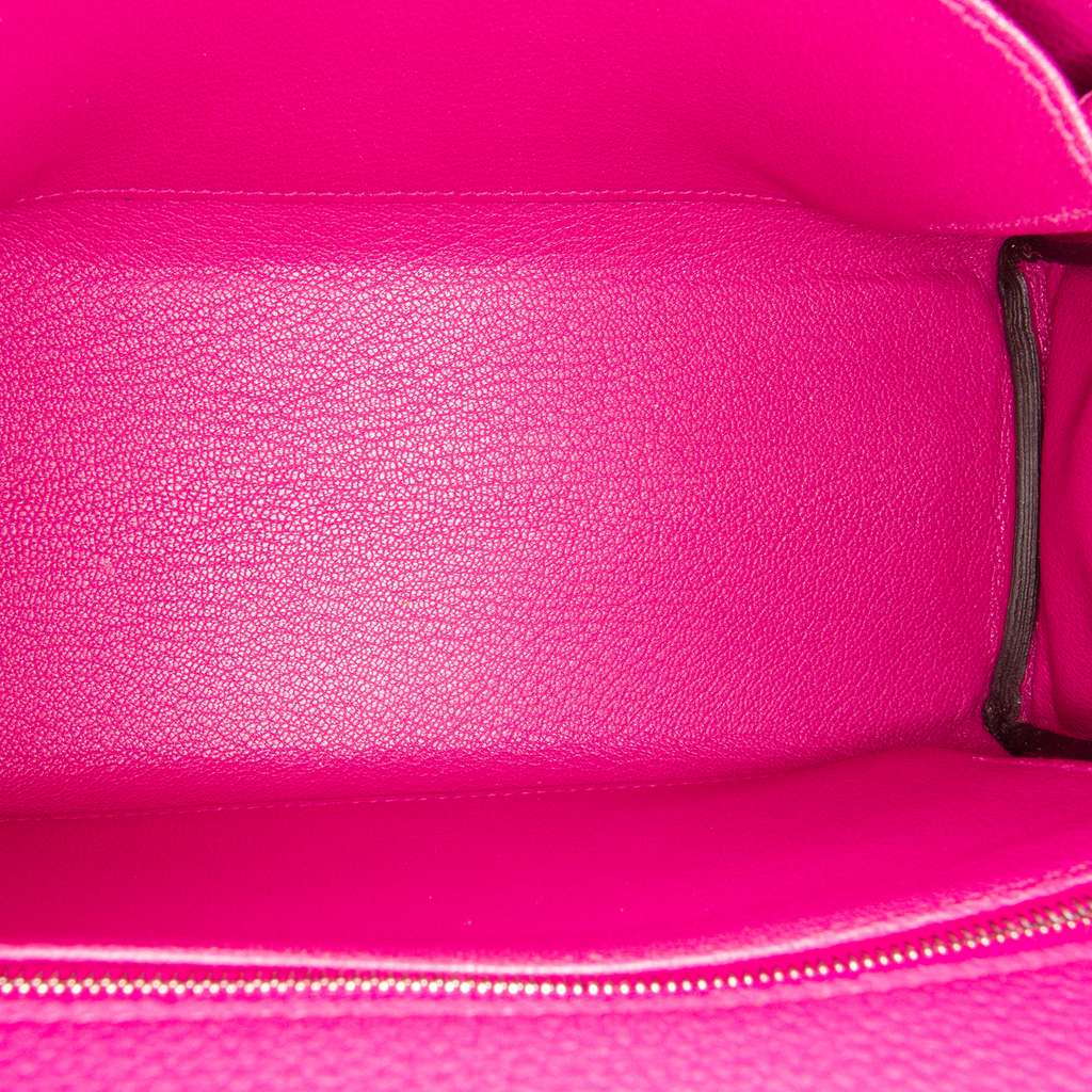 Hermès Togo Kelly II Retourne 25 Pink Leather Good condition - Model View