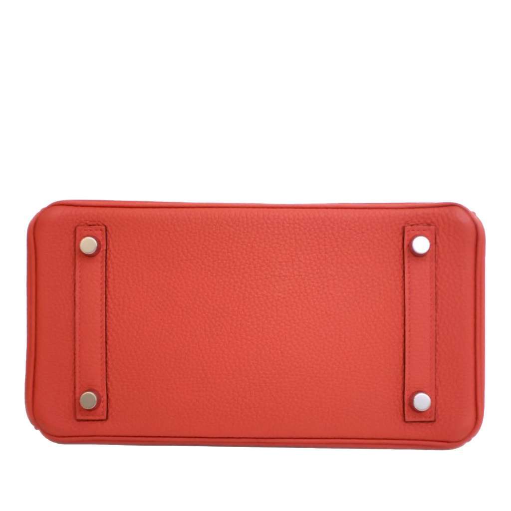 Hermès Togo Birkin Retourne 25 Red Leather Good condition - Inside View
