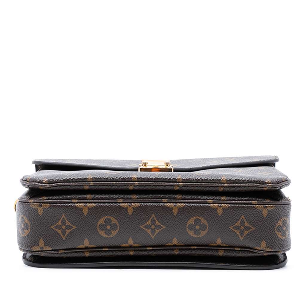 Louis Vuitton Monogram Pochette Metis Brown Good - Inside View