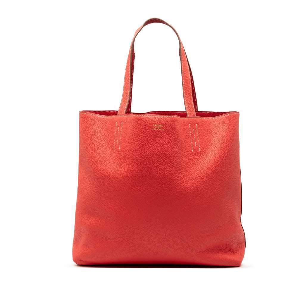 Hermès Clemence Double Sens 36 Red Leather Very good condition - Front View