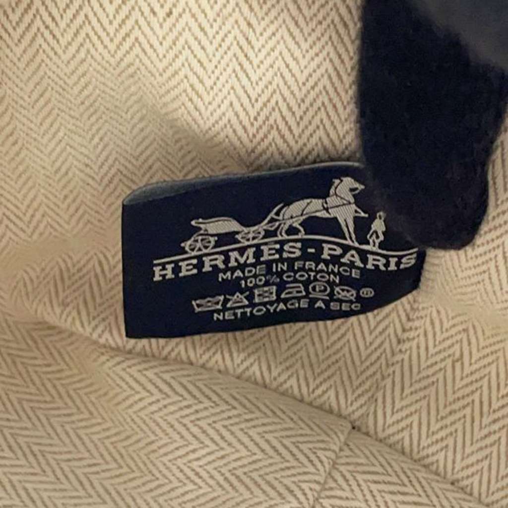 Hermès Small Toile Bride A Brac Case Brown Canvas Very good condition - Box View
