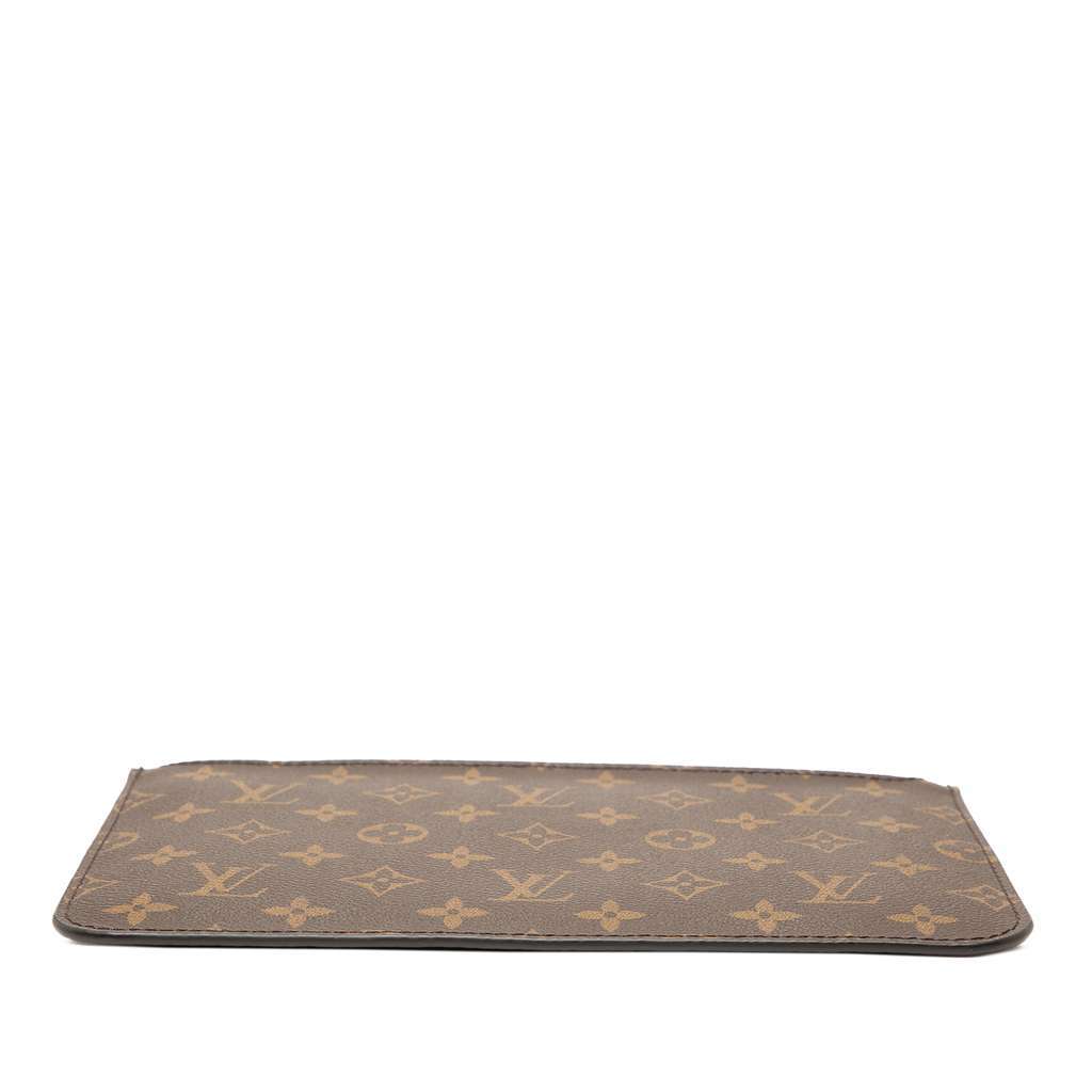 Louis Vuitton Monogram Neverfull Pouch Brown Good - Inside View