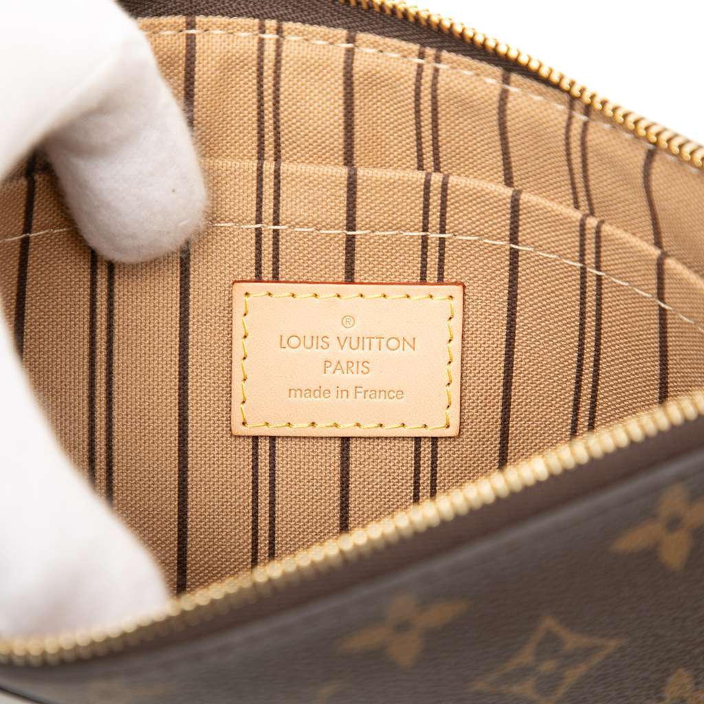Louis Vuitton Monogram Neverfull Pouch Brown Good - Box View
