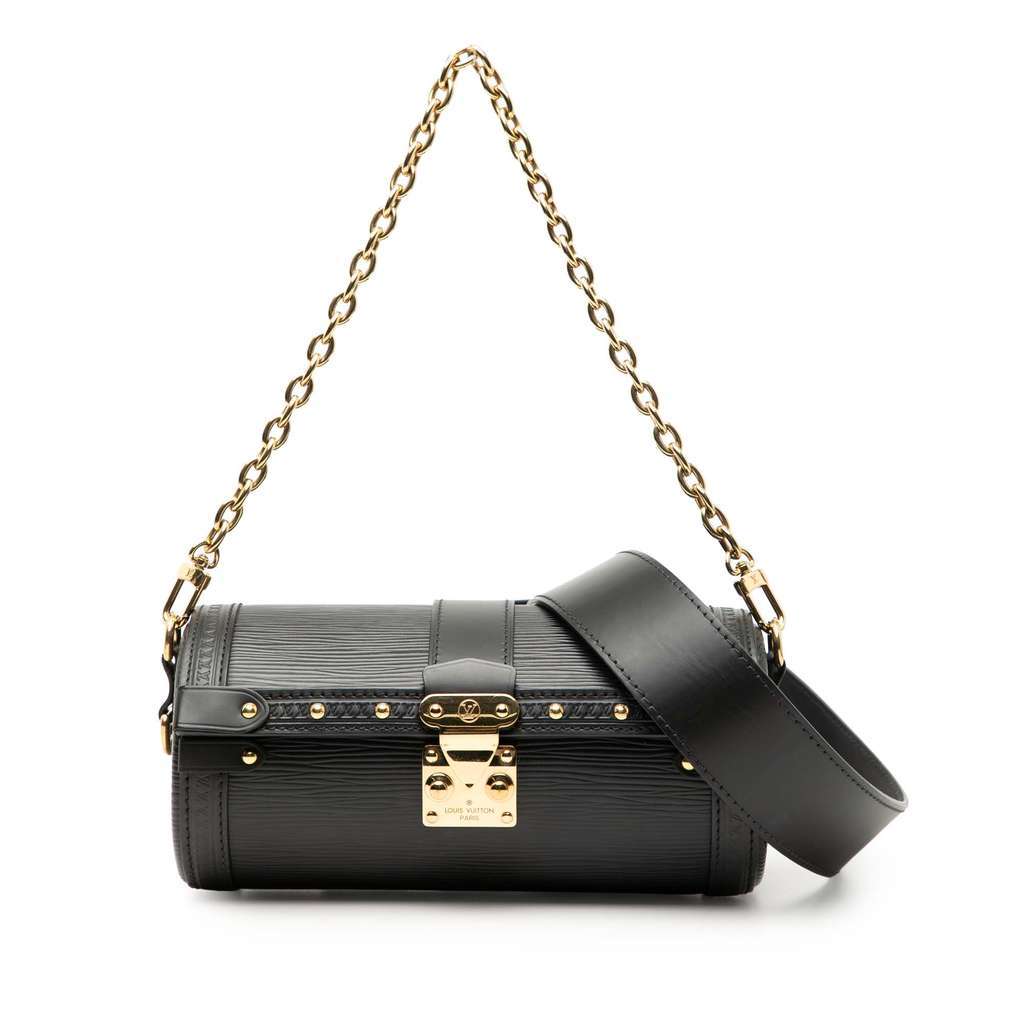 Louis Vuitton Epi Papillon Trunk Black Leather Very good - Front View