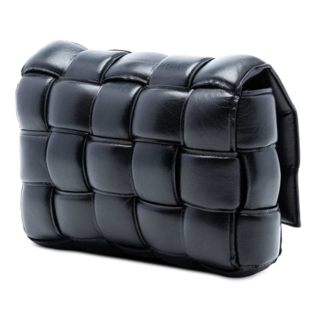 Bottega Veneta Nappa Intrecciato Padded Cassette Crossbody Black Leather Very good condition - Back View
