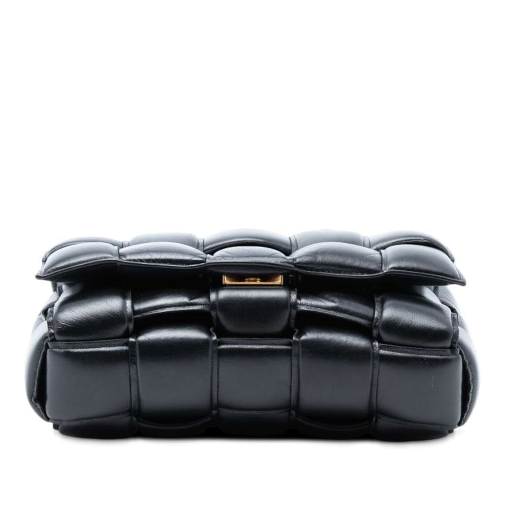 Bottega Veneta Nappa Intrecciato Padded Cassette Crossbody Black Leather Very good condition - Inside View