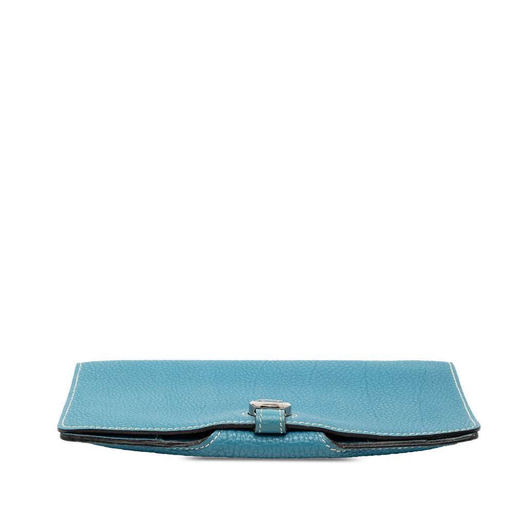 Hermès Togo Dogon Long Wallet Blue Leather Very good condition - Inside View
