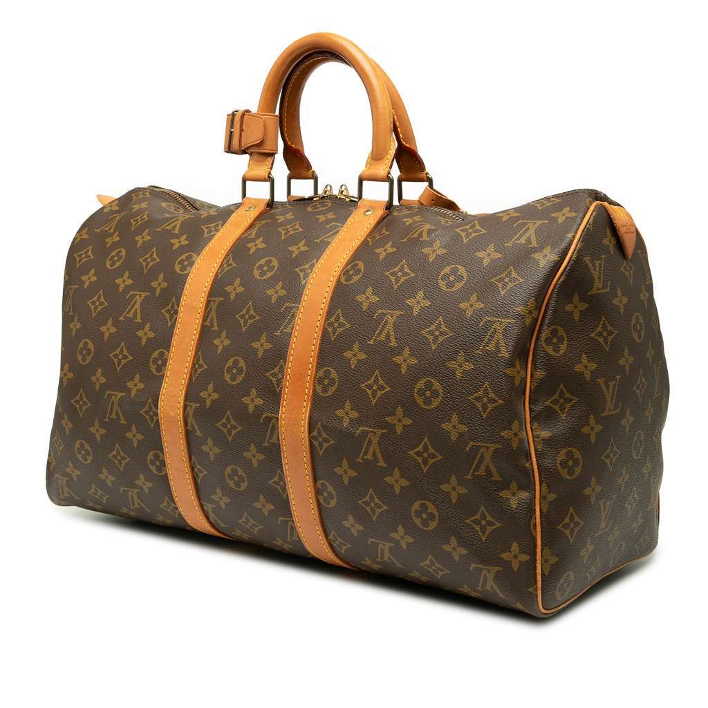Louis Vuitton Monogram Keepall 45 Brown Good condition - Back View