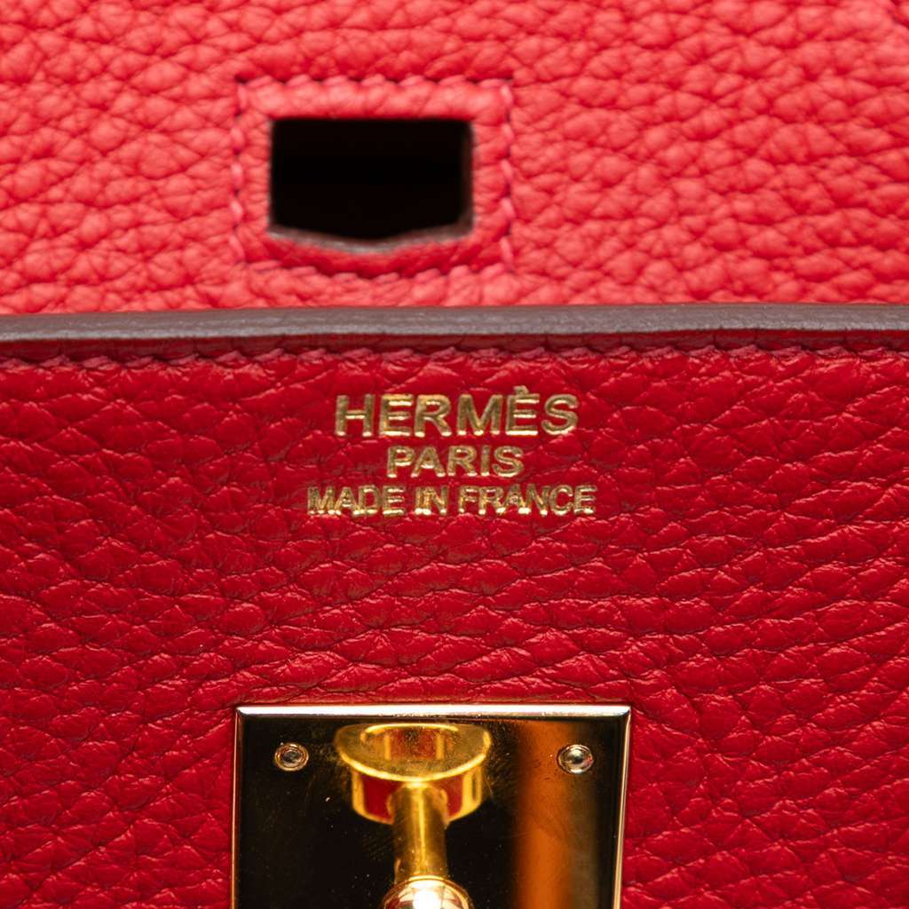 Hermès Togo Birkin Retourne 35 Red Leather Very good condition - Box View