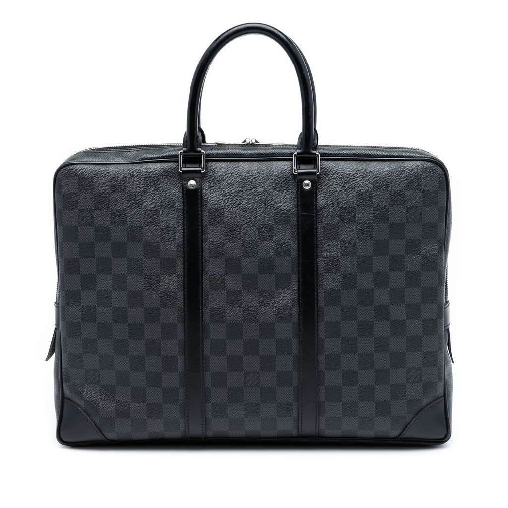 Louis Vuitton Damier Graphite Porte Documents Voyage PM Black Very good condition - Front View