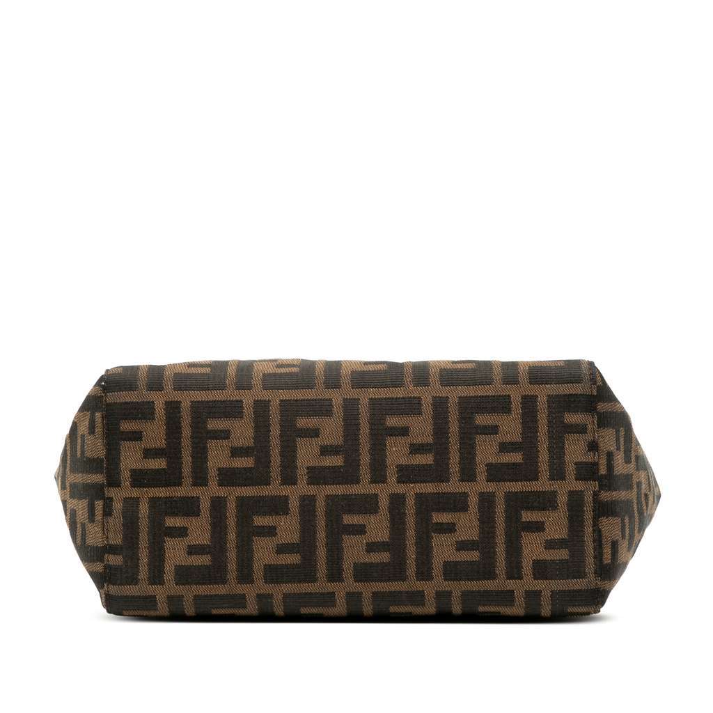 Fendi Zucca Canvas Bento Box Shoulder Bag Brown Canvas Very good condition - Inside View