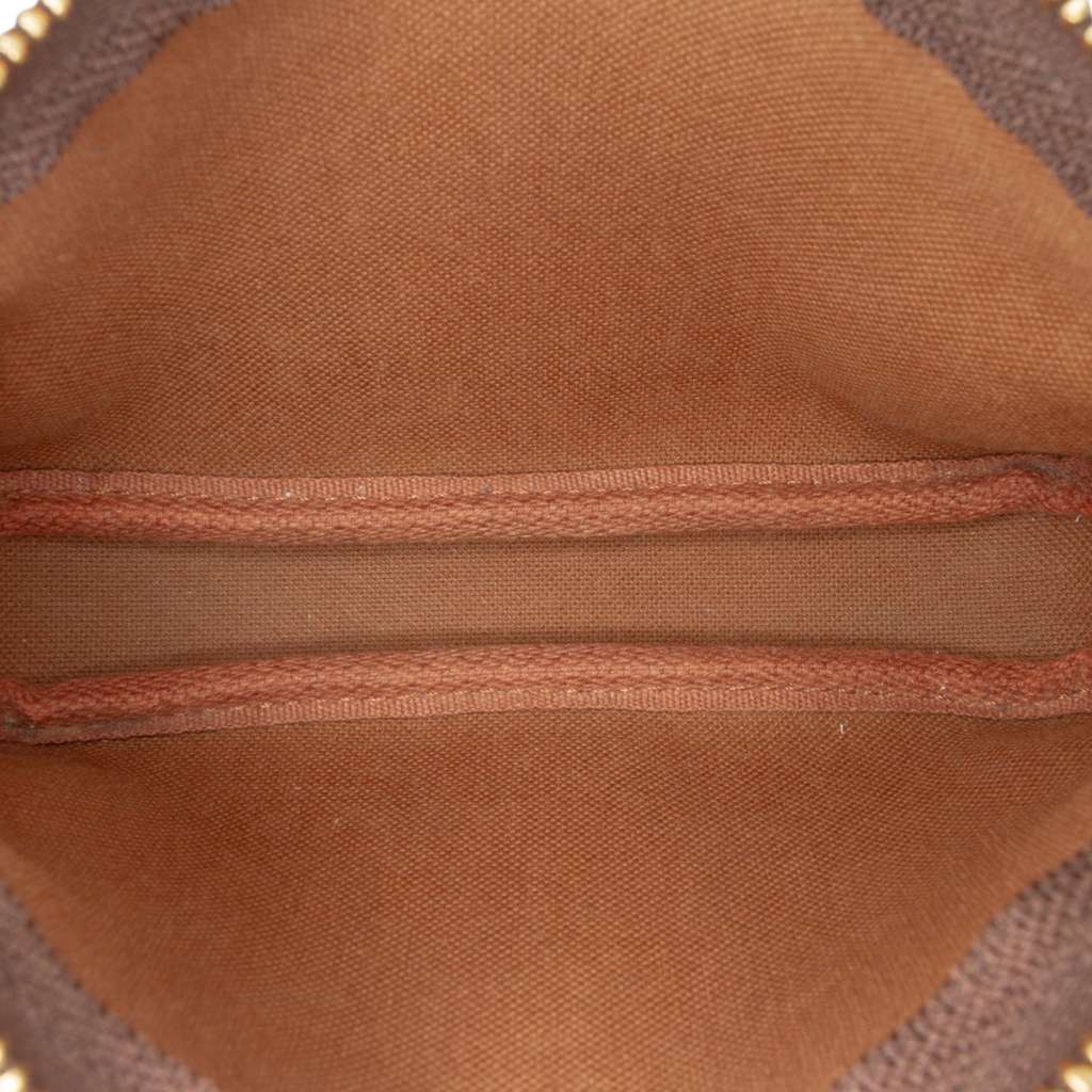Louis Vuitton Monogram Mini Pochette Accessoires Brown Good - Model View