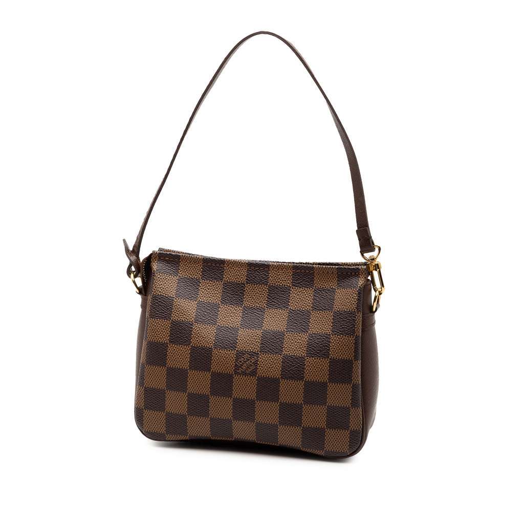 Louis Vuitton Damier Ebene Trousse Pochette Brown Very good - Back View