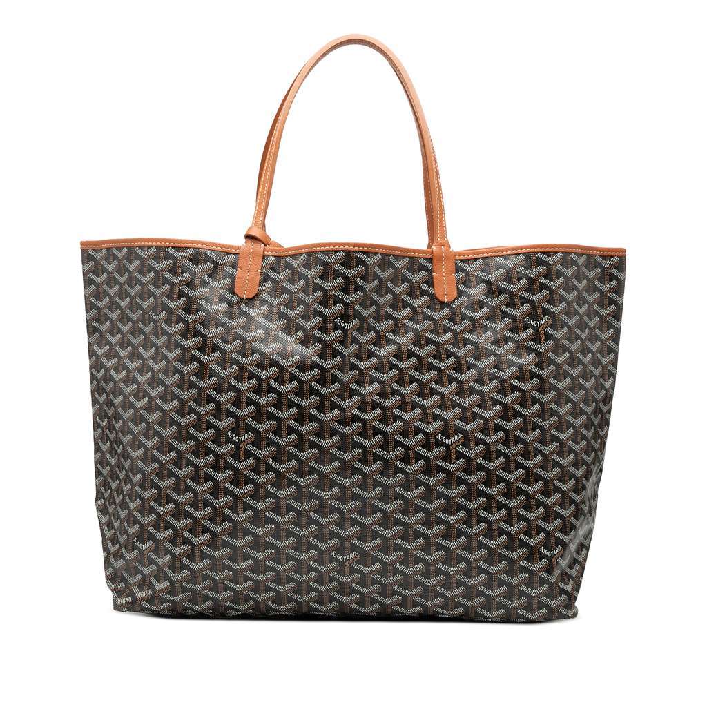 Goyard Goyardine Saint Louis GM Black Canvas Very good - Front View