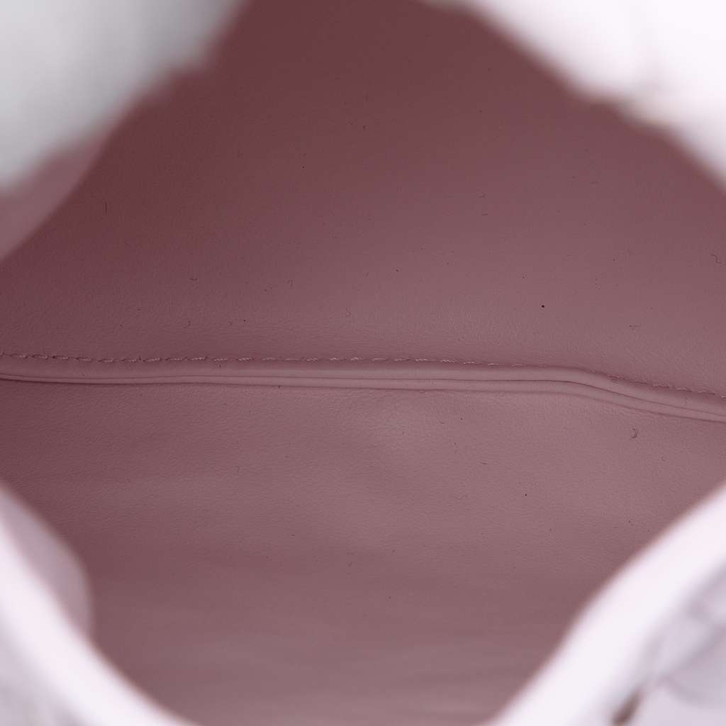 Bottega Veneta Mini Calfskin Intrecciato Hop Satchel Pink Leather Very good condition - Model View