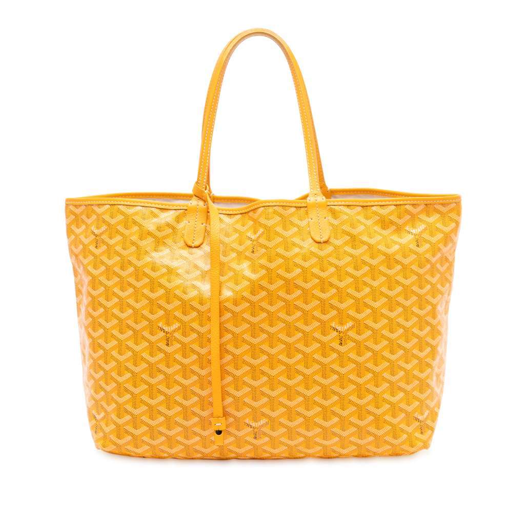 Goyard Goyardine Saint Louis PM Yellow Canvas Very good - Front View