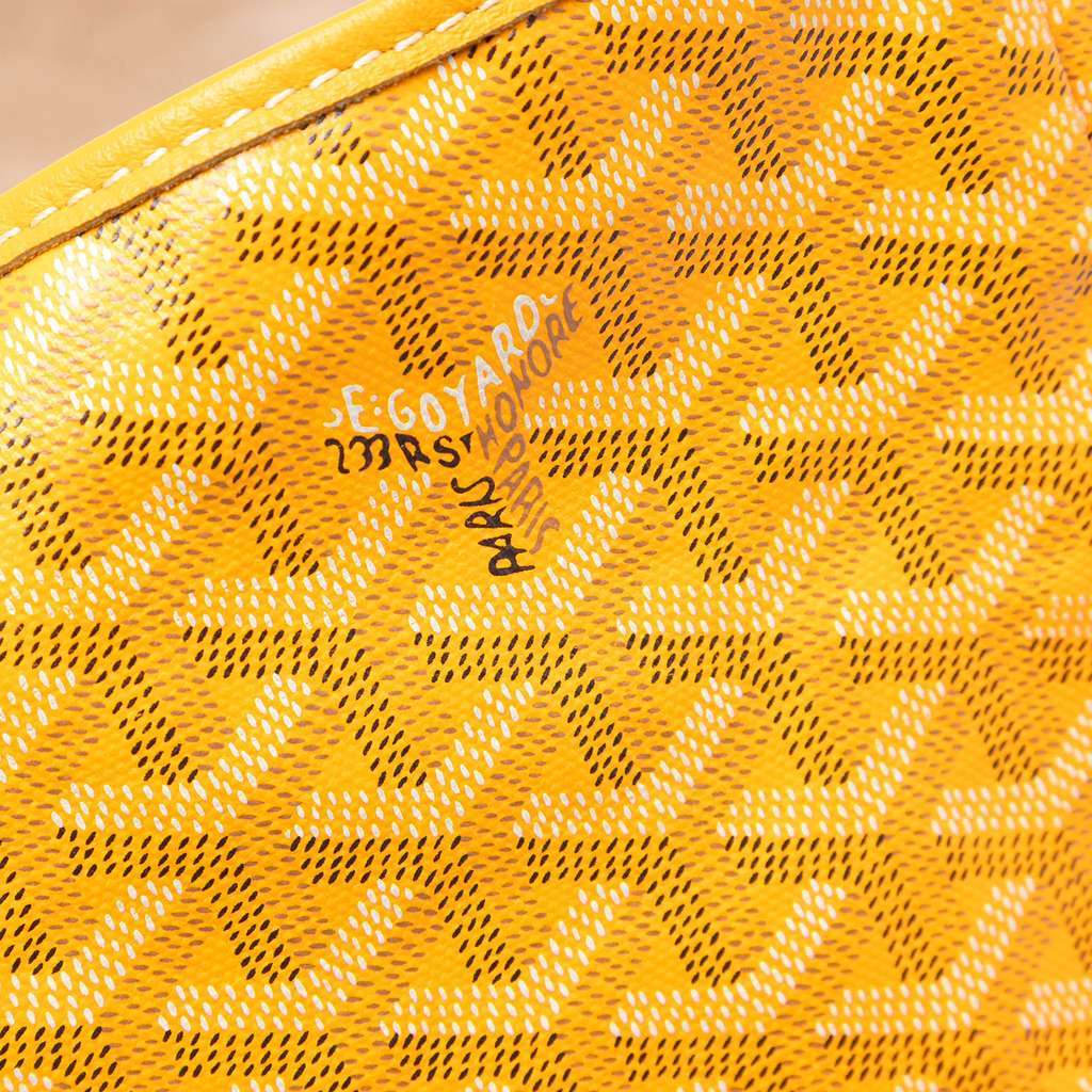 Goyard Goyardine Saint Louis PM Yellow Canvas Very good - Box View