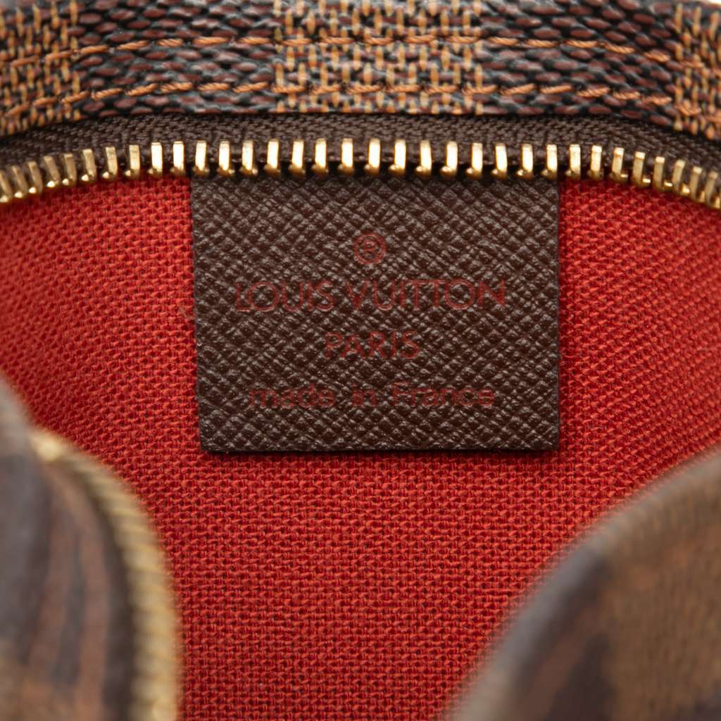 Louis Vuitton Damier Ebene Trousse Pochette Brown Very good - Box View