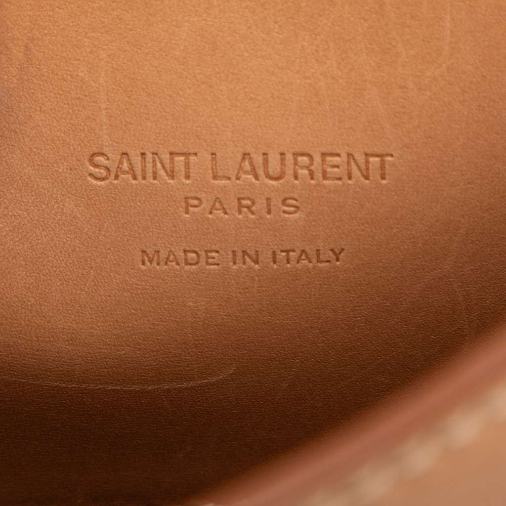 Saint Laurent Small Leather Kaia Crossbody Brown Leather Very good - Box View