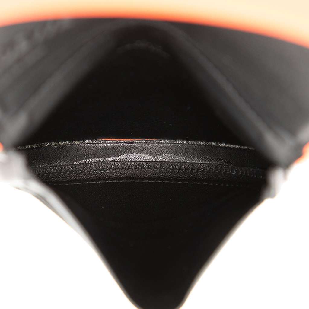 Loewe Small Soft Calfskin Heel Pouch Orange Leather Very good - Model View