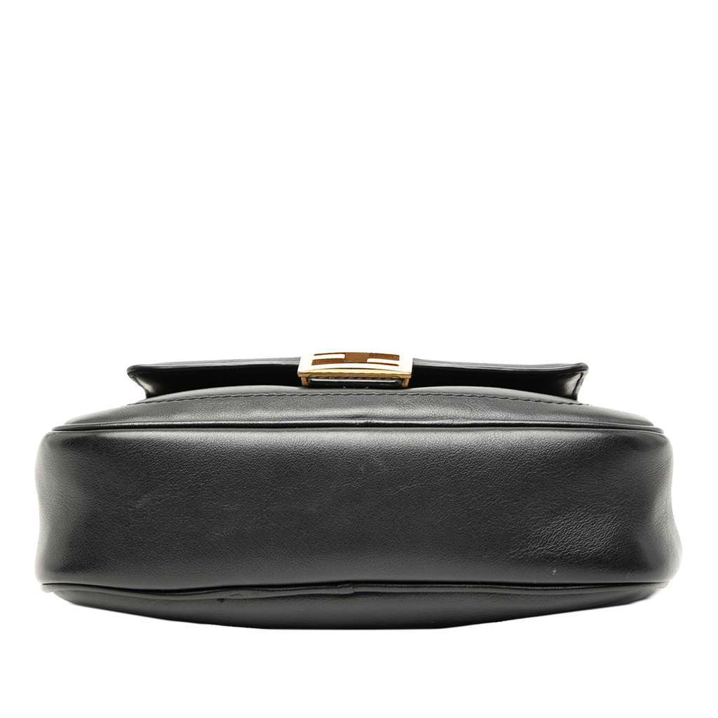 Fendi Leather Easy 2 Baguette Crossbody Black Leather Very good - Inside View