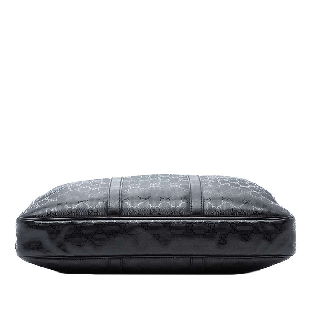 Gucci GG Imprime Business Bag Black Canvas Good - Inside View
