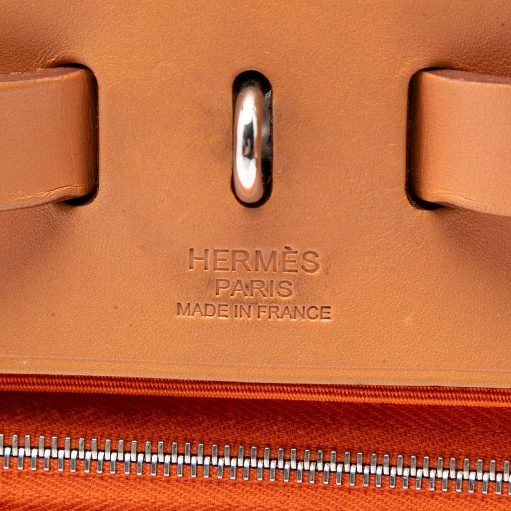 Hermès Toile Herbag Zip 31 Orange Canvas Good condition - Box View