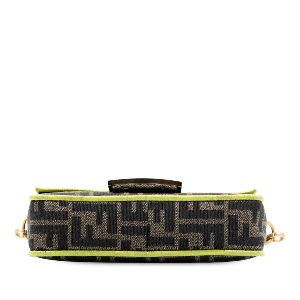Fendi Mini Zucca Canvas 1974 Roma Amor Baguette Crossbody Brown Canvas Very good condition - Inside View
