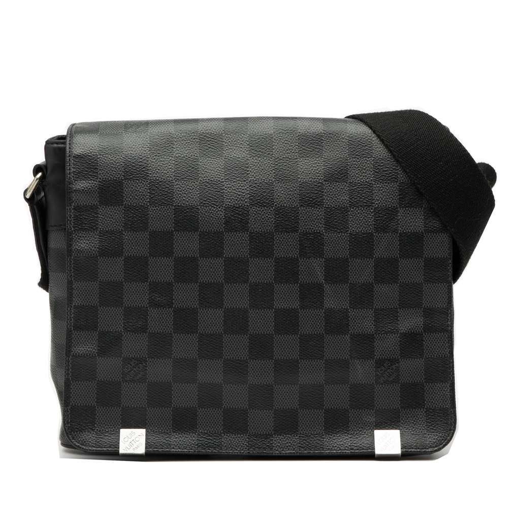 Louis Vuitton Damier Graphite District PM Black Very good condition - Front View