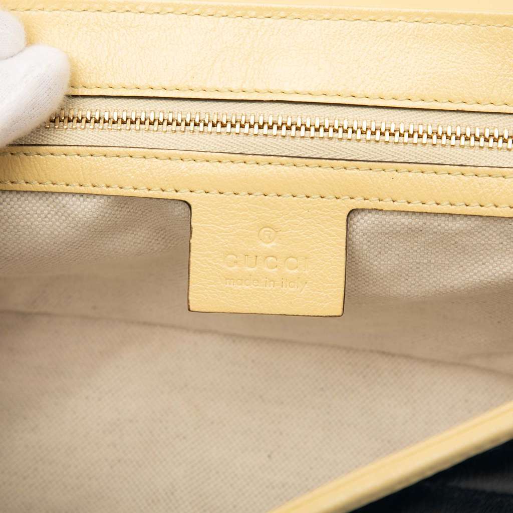 Gucci Medium GG Marmont Bicolor Matelasse Diagonal Leather Torchon Shoulder Bag Blue Leather Good condition - Box View