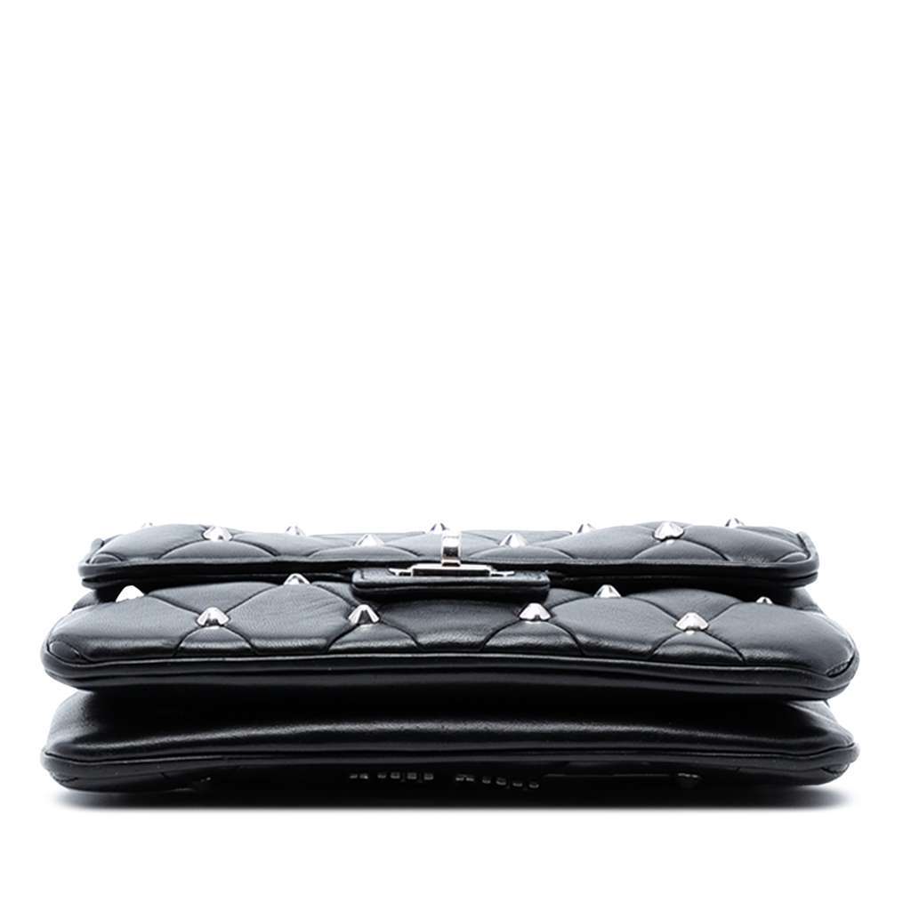 Miu Miu Studded Matelasse Leather Crossbody Black Leather Good condition - Inside View