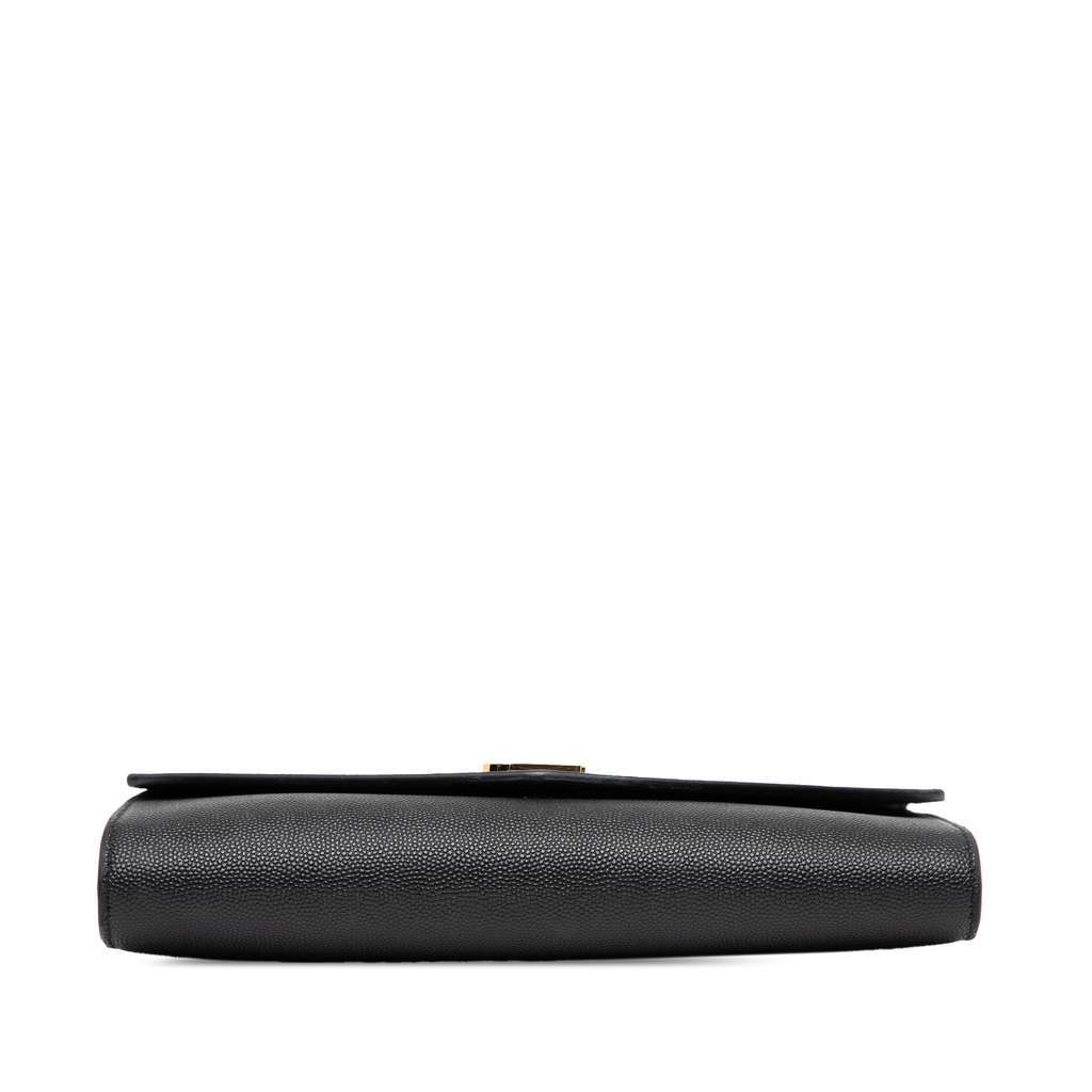 Saint Laurent Mini Grain de Poudre Uptown Crossbody Black Leather Very good - Inside View