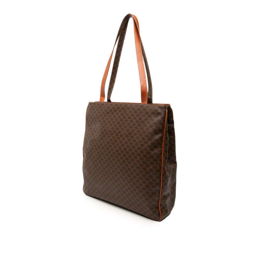 Celine Macadam Coated Canvas Tote Brown Canvas Very good - Back View