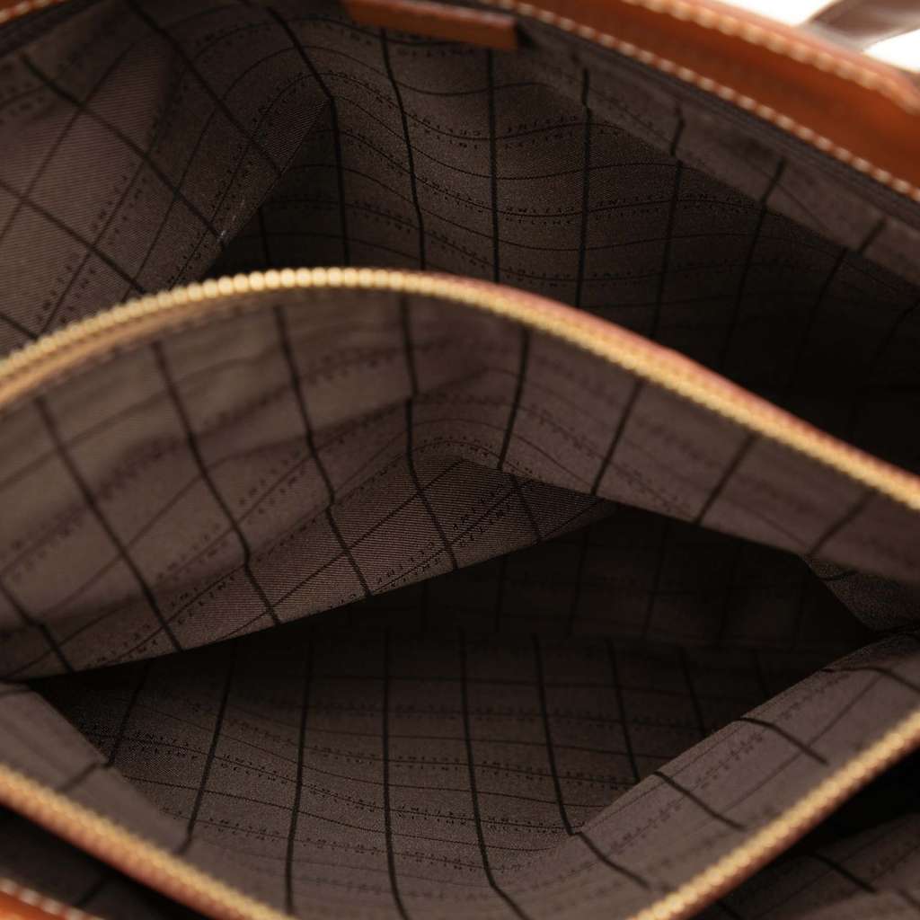 Celine Macadam Coated Canvas Tote Brown Canvas Very good - Model View