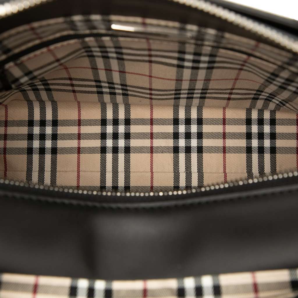Burberry Leather Handbag Black Leather Good - Box View