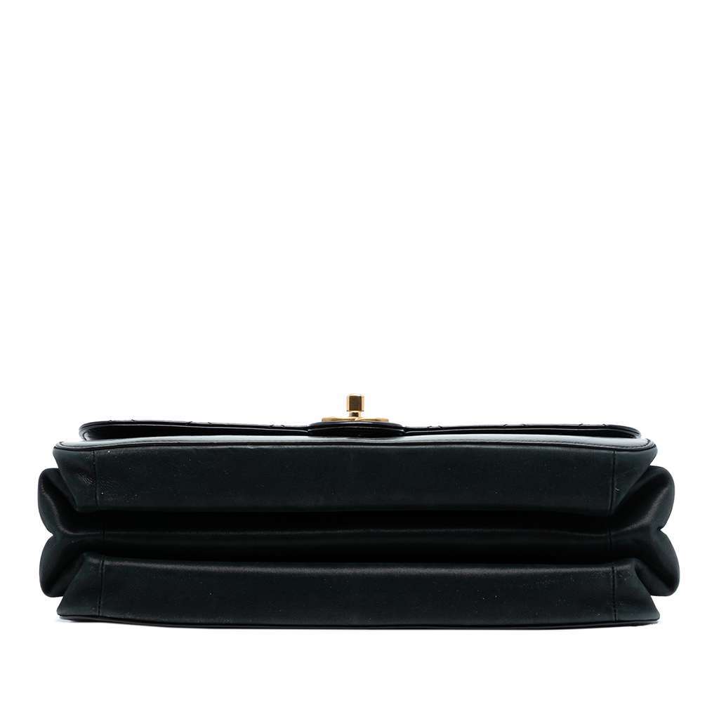 Chanel Paris Cosmopolite Aged Calfskin Straight Lined Flap Black Leather Very good condition - Inside View